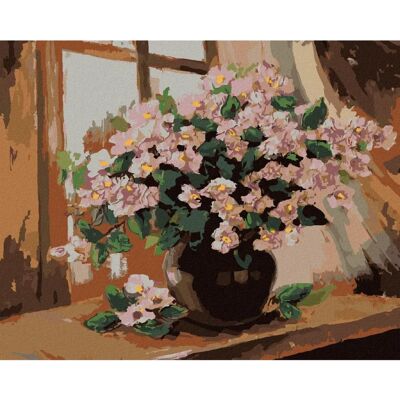 Zuty - BOHATÉ KVĚTINY VE VÁZE - 40x50 cm - Bez rámu - Diamond painting kit Zuty - BOHATÉ KVĚTINY VE VÁZE - 40x50 cm - Bez rámu - Diamond painting kit
