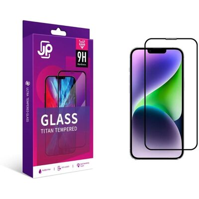 JP Titan iPhone 14 Pro Černé ochranné sklo pro obrazovku JP Titan iPhone 14 Pro Černé ochranné sklo pro obrazovku