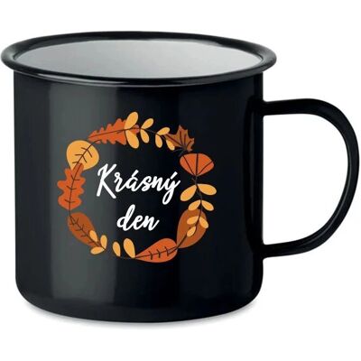 Giftela - KRÁSNÝ DEN (PODZIM) - černý - hrnek Giftela - KRÁSNÝ DEN (PODZIM) - černý - hrnek