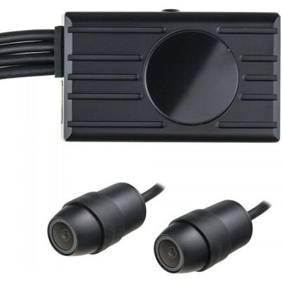 Sistema a doppia telecamera Full HD WiFi per auto o moto - 2 telecamere, monitor LCD Sistema a doppia telecamera Full HD WiFi per auto o moto - 2 telecamere, monitor LCD