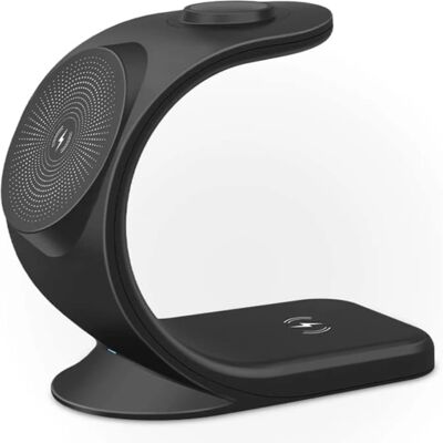 MXM - 3in1 WC - Negru - 15W - Wireless Charger MXM - 3in1 WC - Negru - 15W - Wireless Charger