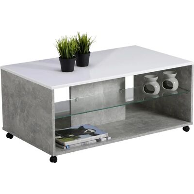 HOME AFFAIRE Bert Kávéasztal - Modern, Szürke, 100cm, Téglalap HOME AFFAIRE Bert Kávéasztal - Modern, Szürke, 100cm, Téglalap
