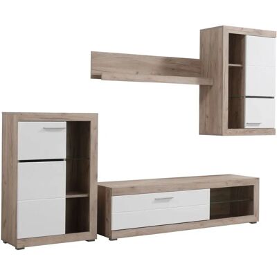 INOSIGN - Rosso Wohnwand - Grau Eiche - 266.5x41.5x186 - Wall unit INOSIGN - Rosso Wohnwand - Grau Eiche - 266.5x41.5x186 - Wall unit