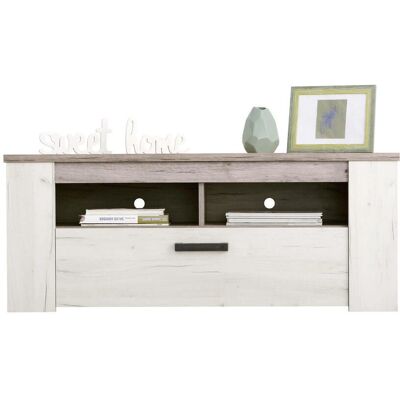 Home Affaire Kent Sideboard - 120cm, Weiß Eiche, Braun, Zwei Türen Home Affaire Kent Sideboard - 120cm, Weiß Eiche, Braun, Zwei Türen