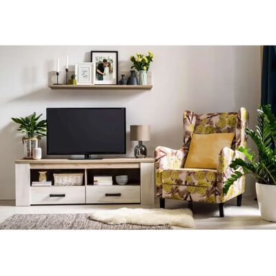 Home Affaire Kent TV-Lowboard - 151,5cm, weiß Eiche, Holzoptik Home Affaire Kent TV-Lowboard - 151,5cm, weiß Eiche, Holzoptik