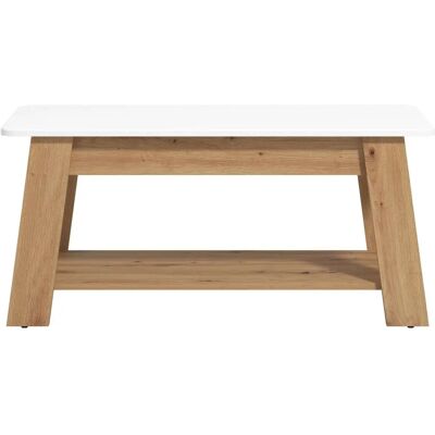 HOME AFFAIRE Piave Kaffeetisch - Modern, Weiß Hochglanz, 101cm HOME AFFAIRE Piave Kaffeetisch - Modern, Weiß Hochglanz, 101cm