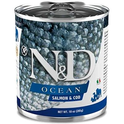 Cibo per cani Farmina N&D Ocean Sea Salmone e Merluzzo - 285g Cibo per cani Farmina N&D Ocean Sea Salmone e Merluzzo - 285g