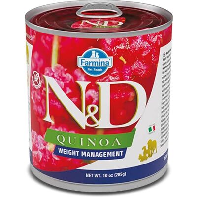 Farmina Natural & Delicious Quinoa Vektstyring Hundemat - 285g Farmina Natural & Delicious Quinoa Vektstyring Hundemat - 285g
