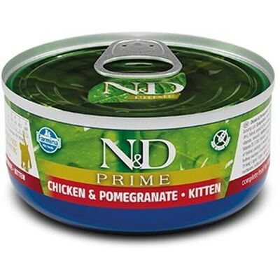 Cibo umido per gattini Farmina N&D Pollo e Melograno - 70 g Cibo umido per gattini Farmina N&D Pollo e Melograno - 70 g