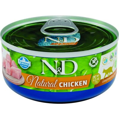 N&D Natural Poulet Aliment pour Chat - Naturel & Délicieux - Publicité N&D Natural Poulet Aliment pour Chat - Naturel & Délicieux - Publicité