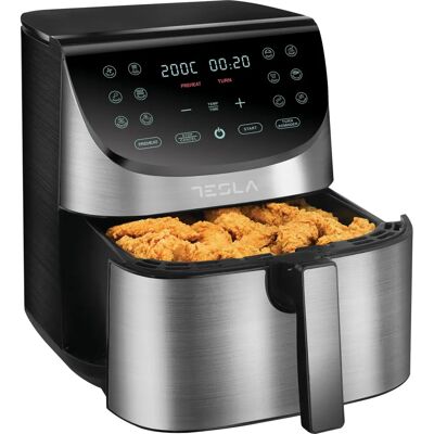 Friteuse à Air Chaud Tesla AF701BX - Numérique, 7L, 12 Programmes - Inox - Publicité Friteuse à Air Chaud Tesla AF701BX - Numérique, 7L, 12 Programmes - Inox - Publicité