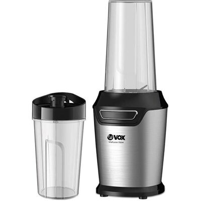 Liquidificador VOX NB1061 Inox - 700 W, 700+500 ml, Aço inoxidável Liquidificador VOX NB1061 Inox - 700 W, 700+500 ml, Aço inoxidável