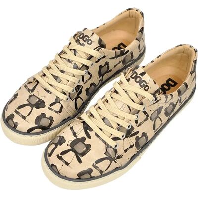 DOGO Vegansk lädersneakers - TV Show Design - Beige 37 DOGO Vegansk lädersneakers - TV Show Design - Beige 37