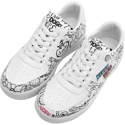 DOGO Wegańskie Białe Sneakers - Sneakers DOGO Wegańskie Białe Sneakers - Sneakers