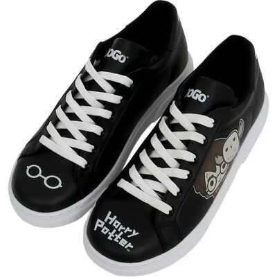 DOGO Baskets en cuir végétalien noir - Amis Jusqu'à L'éternité Harry Potter DOGO Baskets en cuir végétalien noir - Amis Jusqu'à L'éternité Harry Potter