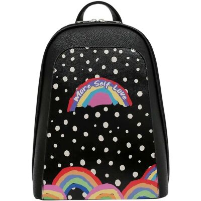 DOGO Sac à dos en cuir vegan pour femmes - Design Plus Amour de Soi - Sac à dos DOGO Sac à dos en cuir vegan pour femmes - Design Plus Amour de Soi - Sac à dos