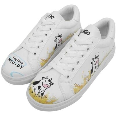 DOGO Białe Vegan Skórzane Sneakers - Feeling Moody - Buty DOGO Białe Vegan Skórzane Sneakers - Feeling Moody - Buty