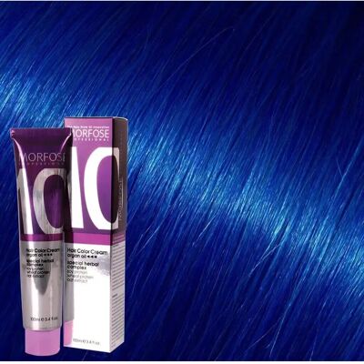 Morfose - Haarfarbe Creme 10 Arganöl - Blau - 100 ml - Haarfarbe Creme Morfose - Haarfarbe Creme 10 Arganöl - Blau - 100 ml - Haarfarbe Creme