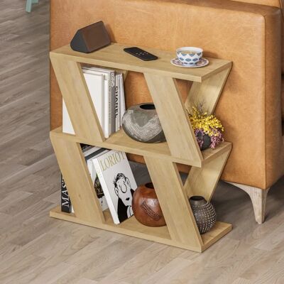 Decortie Lazena Oak Coffee Table - 3 Tier Decortie Lazena Oak Coffee Table - 3 Tier