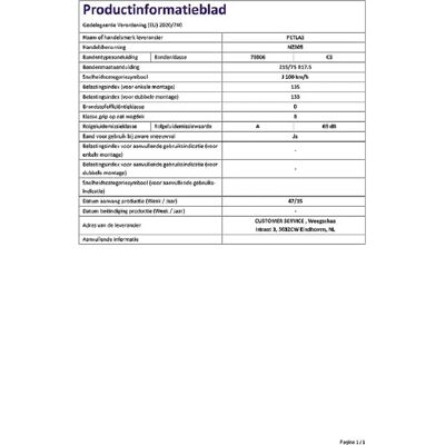 Petlas NZ 305 - 215/75 R17.5, Estate, Pneumatici per auto Petlas NZ 305 - 215/75 R17.5, Estate, Pneumatici per auto