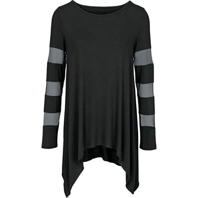 Heine Modell 38 Schwarzes Einfarbiges Rundhals-Shirt Heine Modell 38 Schwarzes Einfarbiges Rundhals-Shirt