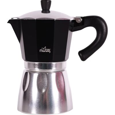Any Morning Cafetière Espresso en Aluminium - Aluminium - Publicité Any Morning Cafetière Espresso en Aluminium - Aluminium - Publicité
