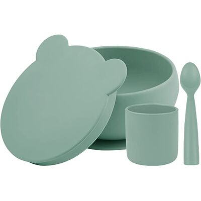 Minikoioi BLW I River Green Ensemble de Vaisselle - Ustensiles et Assiette - Publicité Minikoioi BLW I River Green Ensemble de Vaisselle - Ustensiles et Assiette - Publicité