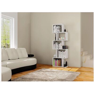 Hanah Home Meric Bücherregal - Weiß - Modern, Vielseitiger Stauraum - Bücherregal Hanah Home Meric Bücherregal - Weiß - Modern, Vielseitiger Stauraum - Bücherregal