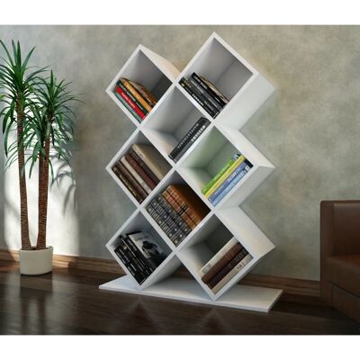 Hanah Home Kumsal Weiß - Bücherregal - 90x129 cm Hanah Home Kumsal Weiß - Bücherregal - 90x129 cm