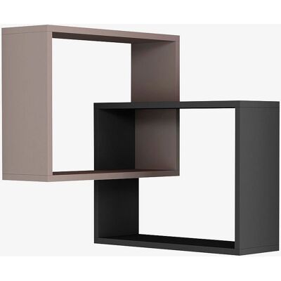 Hanah Home Ring Wandregal - Hellbeige, Anthrazit - Wandregal Hanah Home Ring Wandregal - Hellbeige, Anthrazit - Wandregal