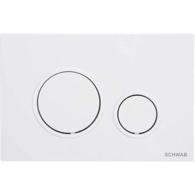 Fluidmaster P47-0130-0253 Placca Vela Bianca - Placca di scarico doppio Fluidmaster P47-0130-0253 Placca Vela Bianca - Placca di scarico doppio