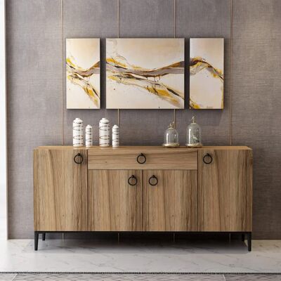 Gabinete Moon Nogal de Epikasa - Muebles Multifunción Ahorradores de Espacio Gabinete Moon Nogal de Epikasa - Muebles Multifunción Ahorradores de Espacio