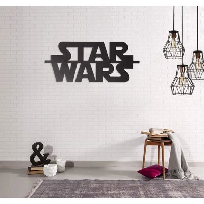 Décoration Murale Star Wars Noire - Art Murale - 50x0,15x21 cm Décoration Murale Star Wars Noire - Art Murale - 50x0,15x21 cm