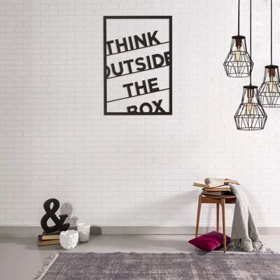 Homemania Think Decorazione in Acciaio - 50x0,15x70 cm Homemania Think Decorazione in Acciaio - 50x0,15x70 cm