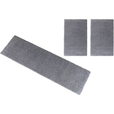 Bruno Banani Shaggy Soft - Bettumrandung - U-förmig - grau Bruno Banani Shaggy Soft - Bettumrandung - U-förmig - grau