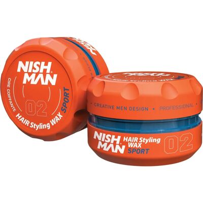Nish Man Sport 02 Styling Wax - Hair Product Nish Man Sport 02 Styling Wax - Hair Product