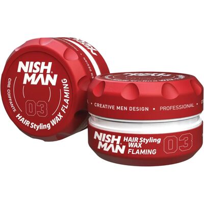 Nish Man Flaming 03 Styling Wax - Hair Care Nish Man Flaming 03 Styling Wax - Hair Care