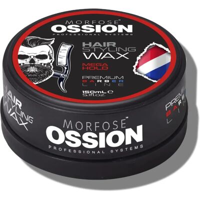 Cire pour cheveux Ossion - Finition forte - 150 ml - Publicité Cire pour cheveux Ossion - Finition forte - 150 ml - Publicité