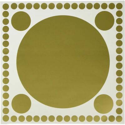 Homemania Polka Dots Wall Sticker - Gold - Childrens Room Decor Homemania Polka Dots Wall Sticker - Gold - Childrens Room Decor