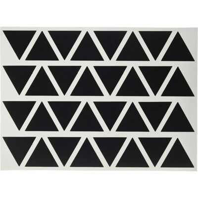 Autocollant Murale HOMEMANIA - Triangles - Noir - 24x0.15x29 cm Autocollant Murale HOMEMANIA - Triangles - Noir - 24x0.15x29 cm
