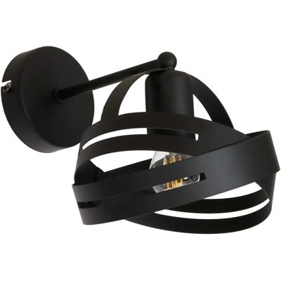 Homemania Lampada a Parete Corona Black - Metallo, 18x27x20 cm - Lampada da parete Homemania Lampada a Parete Corona Black - Metallo, 18x27x20 cm - Lampada da parete