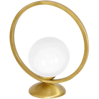 Lámpara de Mesa Vienna HOMEMANIA - Metal, Vidrio, 30x14x33cm, E14 Max 40W Lámpara de Mesa Vienna HOMEMANIA - Metal, Vidrio, 30x14x33cm, E14 Max 40W