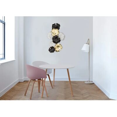Arte da Parete in Metallo HOMEMANIA - Decorazione 3D Multicolore 38,5x66cm Arte da Parete in Metallo HOMEMANIA - Decorazione 3D Multicolore 38,5x66cm