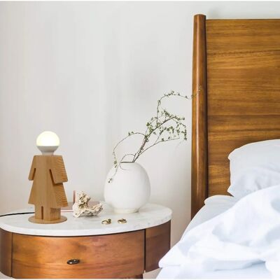 Lámpara de Mesa de Roble de Madera Homemania He&Lei - Luz de Mesa Lámpara de Mesa de Roble de Madera Homemania He&Lei - Luz de Mesa