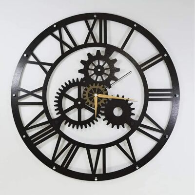 Orologio da Parete HOMEMANIA - Vintage&Gear - 50x50cm - Multicolore Orologio da Parete HOMEMANIA - Vintage&Gear - 50x50cm - Multicolore
