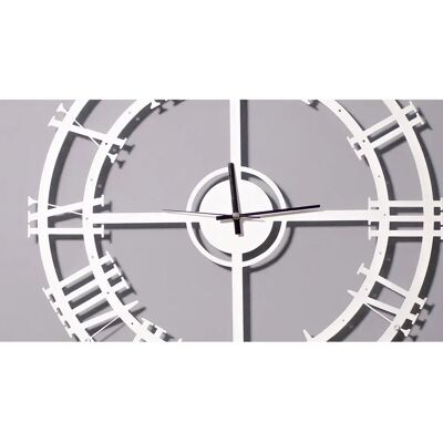 Orologio Vintage da Parete Homemania - Metallo Bianco - 50x0,16x50 cm Orologio Vintage da Parete Homemania - Metallo Bianco - 50x0,16x50 cm