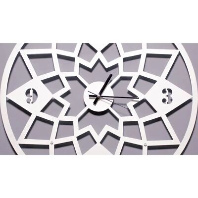 Reloj Geométrico de Pared - Metal Blanco - 50x0,15x50 cm Reloj Geométrico de Pared - Metal Blanco - 50x0,15x50 cm