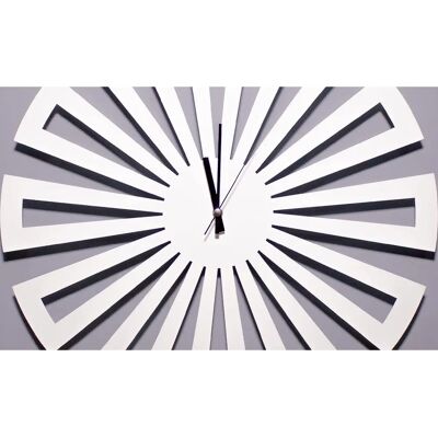 Homemania Modello L50xP0,15xA50 cm Orologio da Parete Geometrico Bianco Homemania Modello L50xP0,15xA50 cm Orologio da Parete Geometrico Bianco