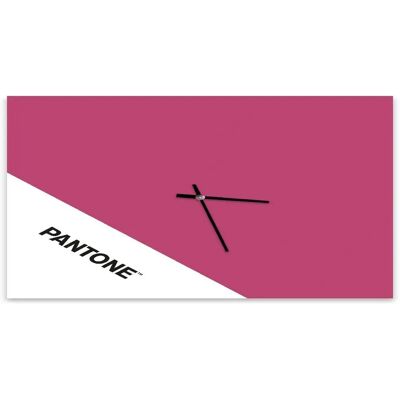 Orologio a Parete Doppio Pantone - Rosa/Bianco/Nero - Decorazione Murale Orologio a Parete Doppio Pantone - Rosa/Bianco/Nero - Decorazione Murale
