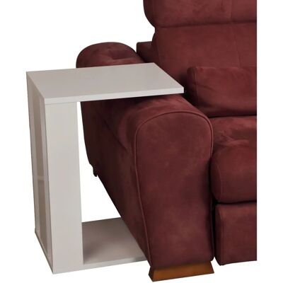 Hanah Home Karyna White Modern Side Table - Side Table Hanah Home Karyna White Modern Side Table - Side Table